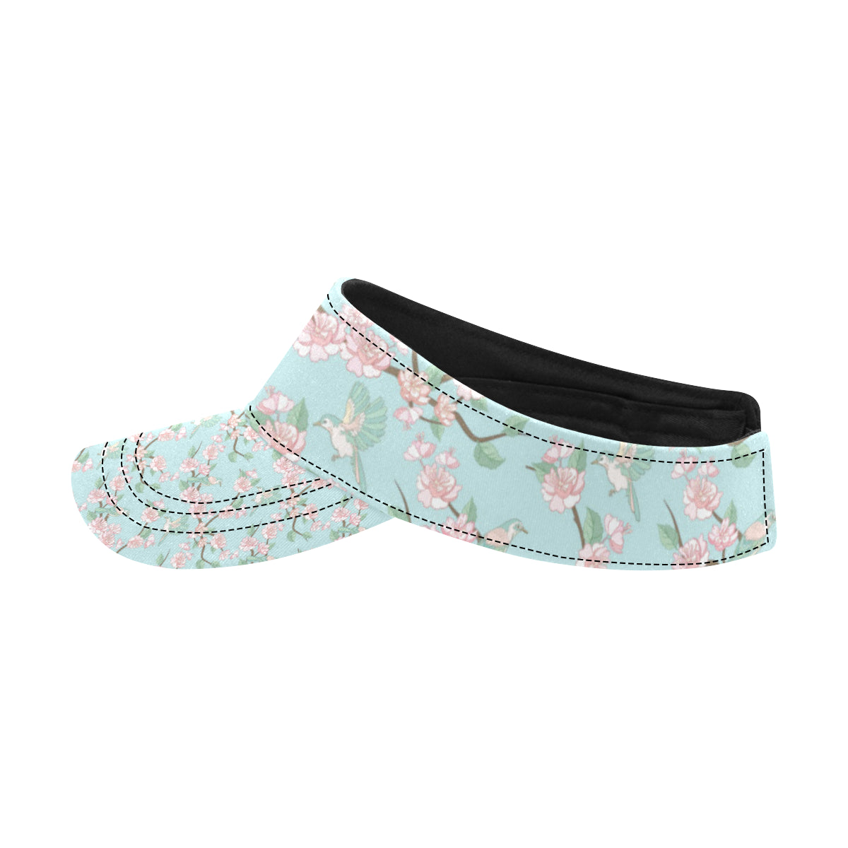 Cherry Blossom Pattern Print Design 02 Unisex Sun Visor