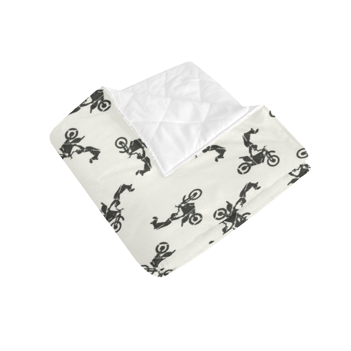 Motocross Pattern Print Design 03 Premium Quilt