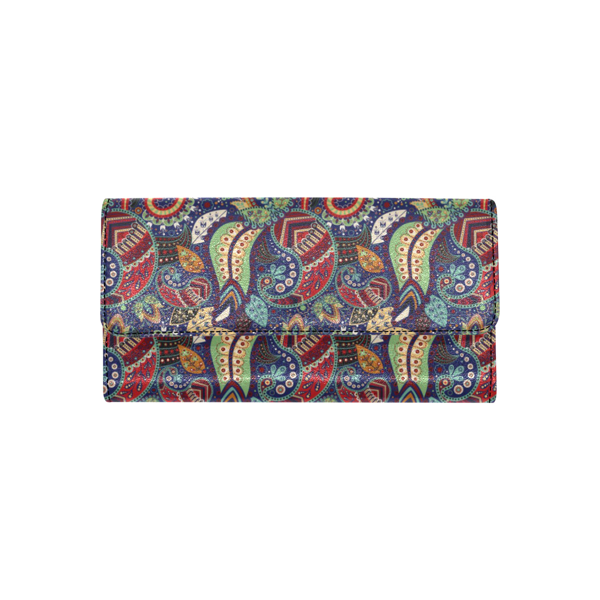 Paisley Boho Pattern Print Design A03 Women's Trifold Wallet