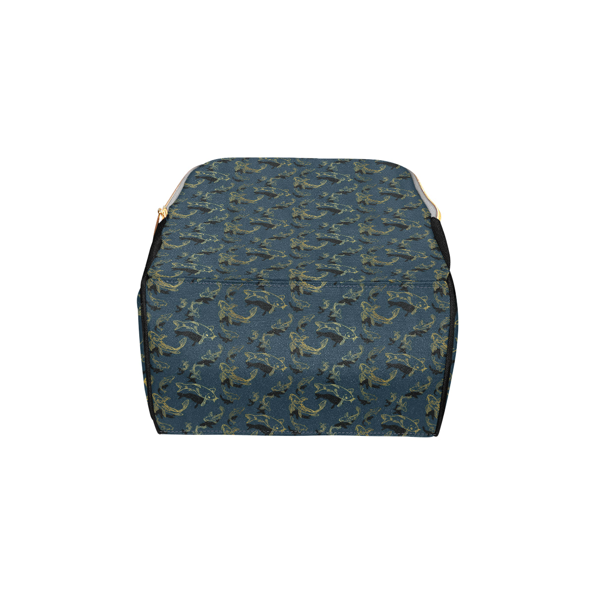 Koi Carp Gold Design Themed Print Diaper Bag Backpack