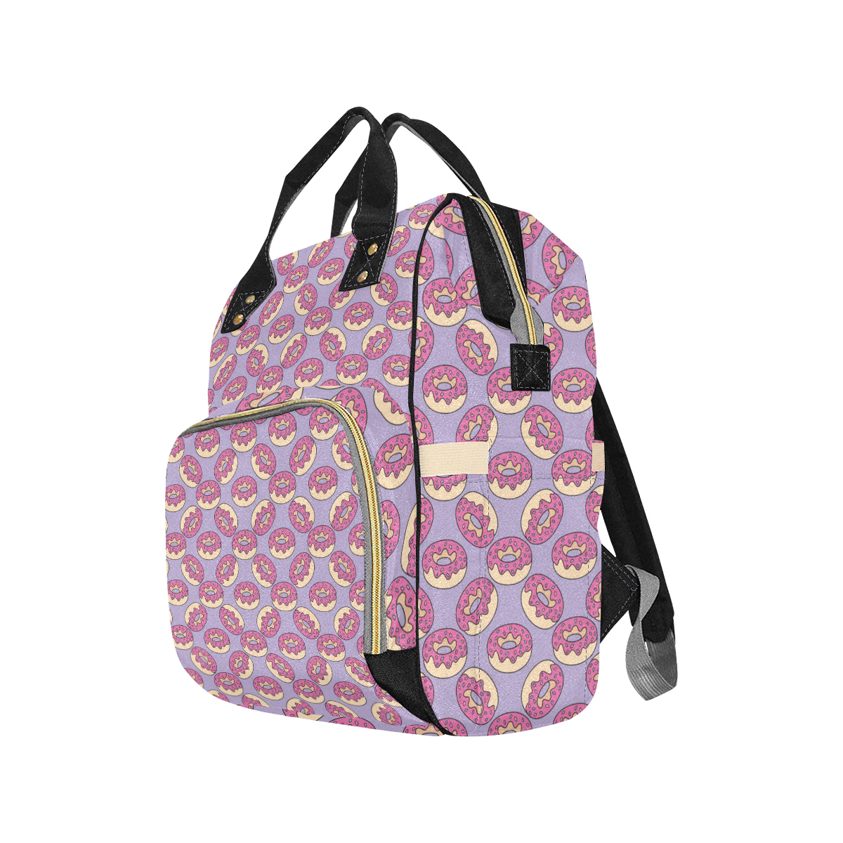 Donut Pattern Print Design DN015 Diaper Bag Backpack