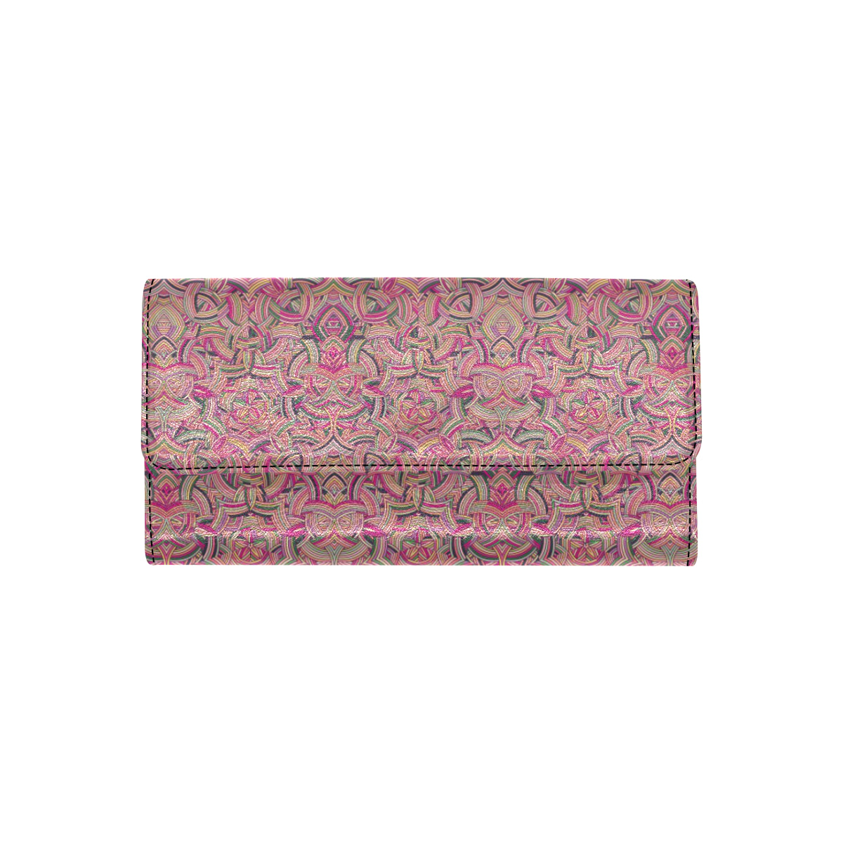 Celtic Pattern Print Design 04 Women's Trifold Wallet