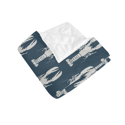 Lobster Pattern Print Design 02 Premium Quilt