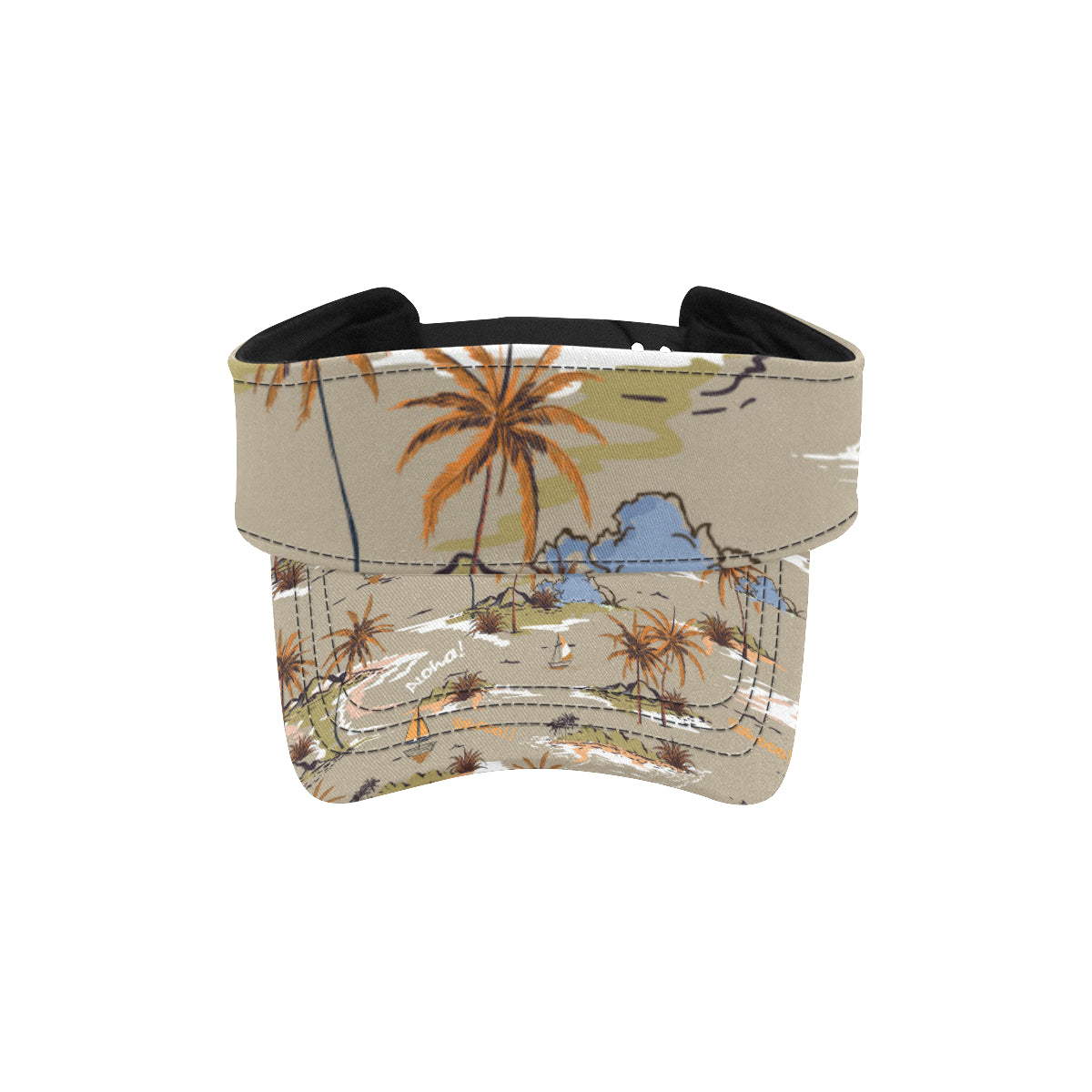 Pacific island Pattern Print Design A05 Unisex Sun Visor