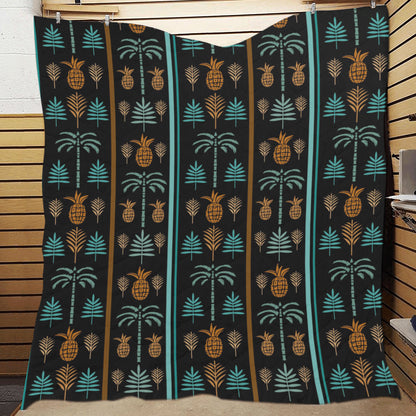 Hawaiian Themed Pattern Print Design H023 Premium Quilt