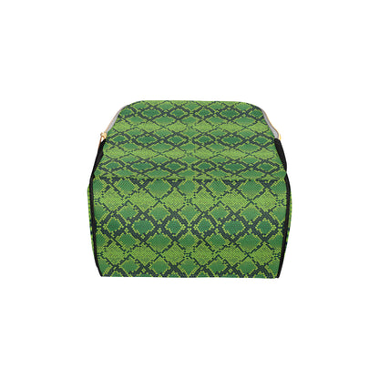 Python Green Pattern Print Design A01 Diaper Bag Backpack