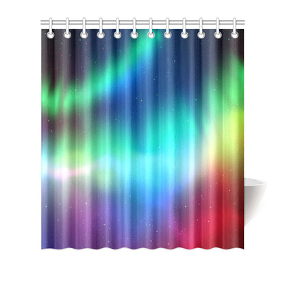 Aurora Borealis Pattern Print Design 02 Shower Curtain