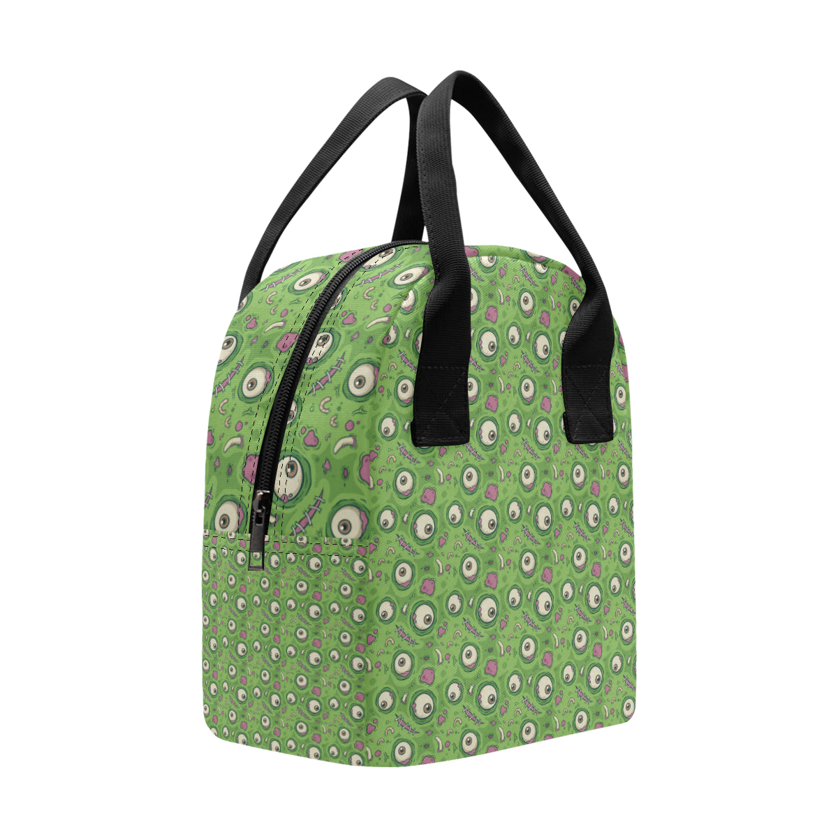 Zombie Eyes Design Pattern Print Insulated Lunch Bag