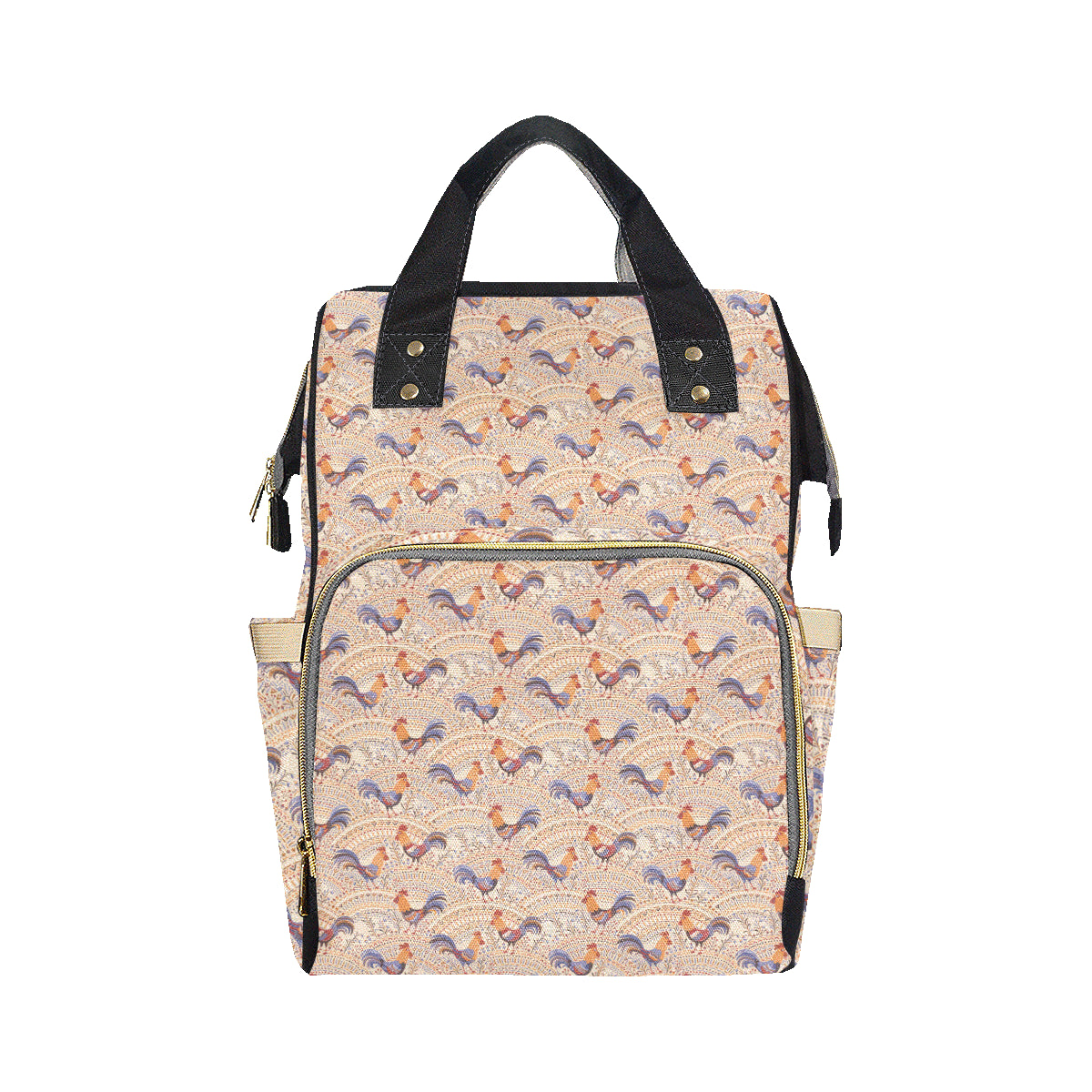 Chicken Boho Style Pattern Diaper Bag Backpack