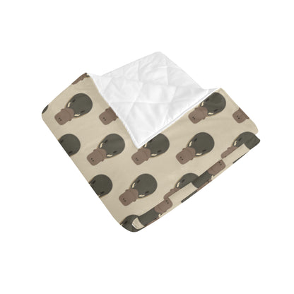 Platypus Pattern Print Design A03 Premium Quilt