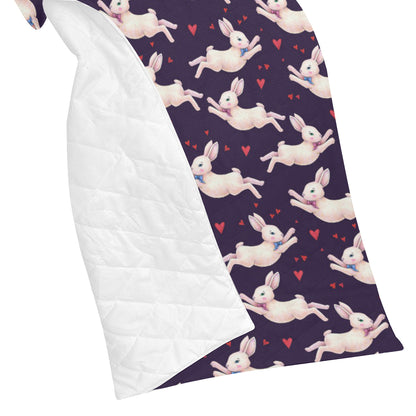 Rabbit Pattern Print Design RB016 Premium Quilt