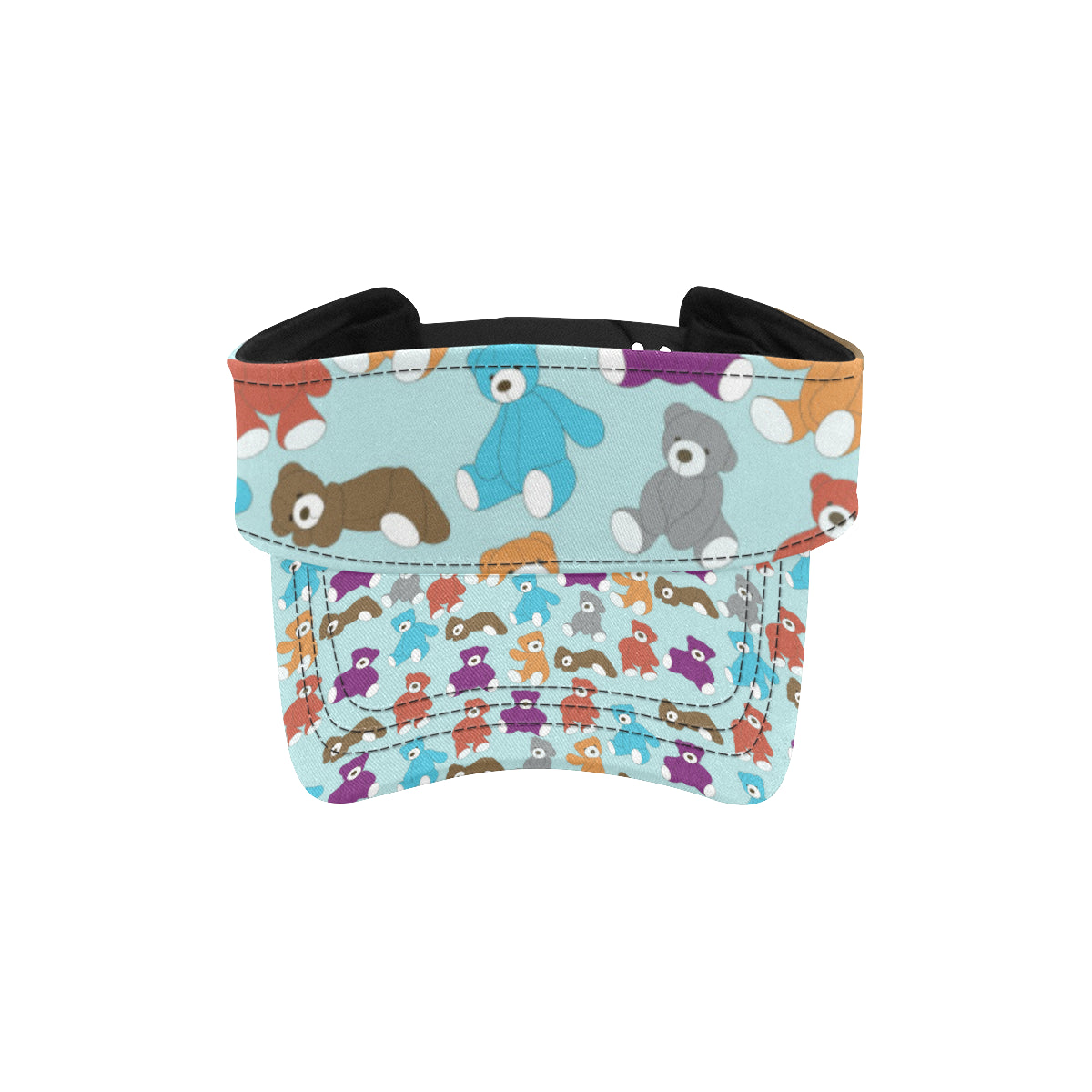 Bear Cute Pattern Print Design 03 Unisex Sun Visor