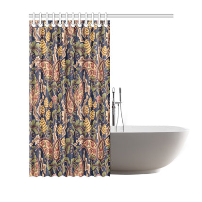 Floral Vintage Classic Print Shower Curtain