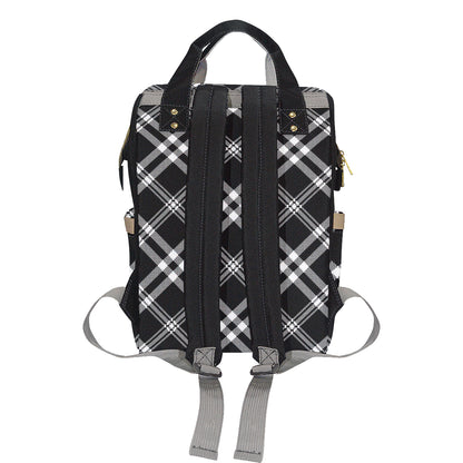 Madras Pattern Print Design 03 Diaper Bag Backpack
