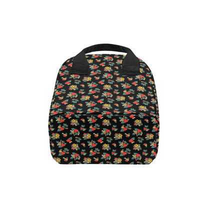Hawaiian Flower Themed Print Insulated Lunch Bag