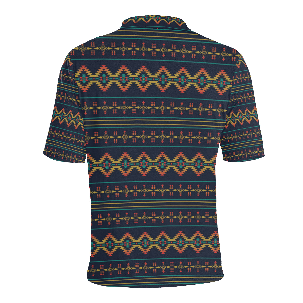Southwest American Design Themed Print Men Polo Shirt