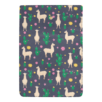 Llama Cactus Pattern Print Design 012 Women's Trifold Wallet