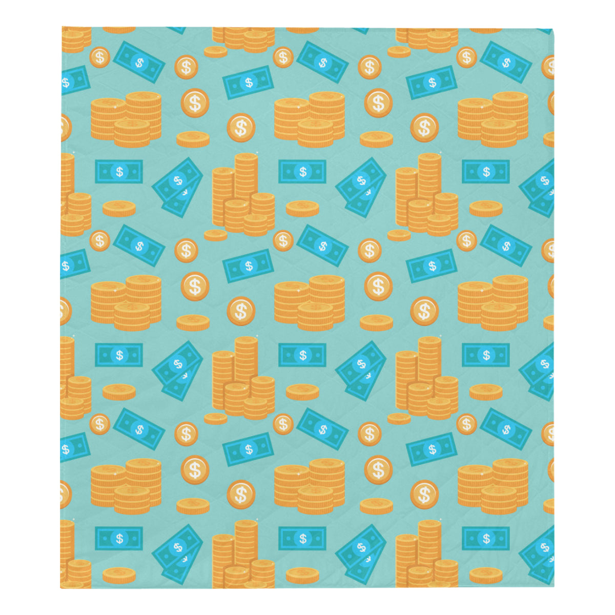 Money Pattern Print Design 03 Premium Quilt