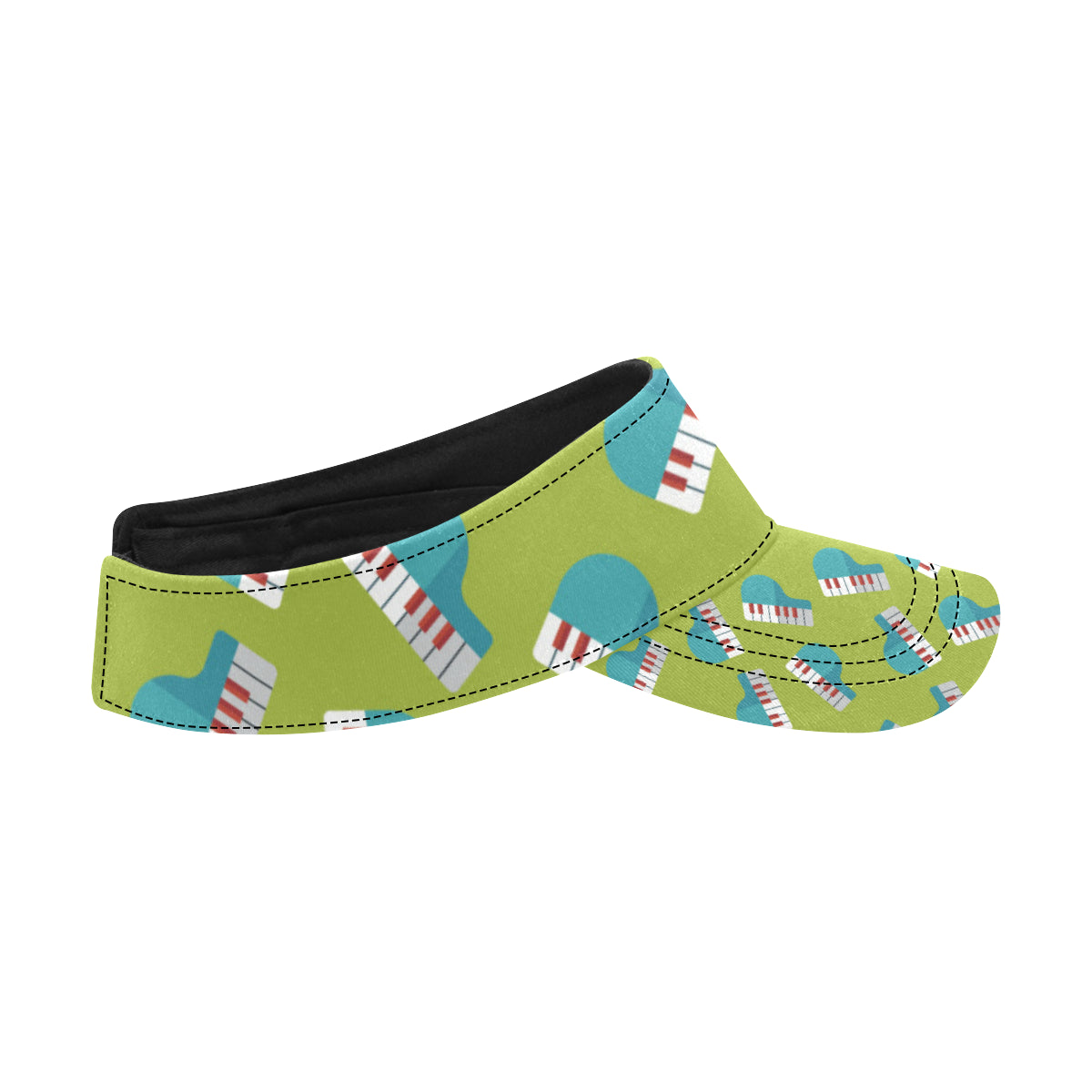 Piano Pattern Print Design 03 Unisex Sun Visor