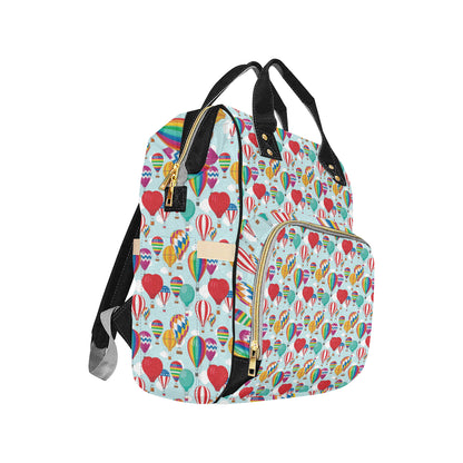 Ballon Pattern Print Design 07 Diaper Bag Backpack