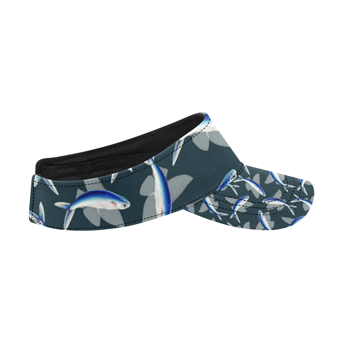 Flying Fish Pattern Print Design 04 Unisex Sun Visor