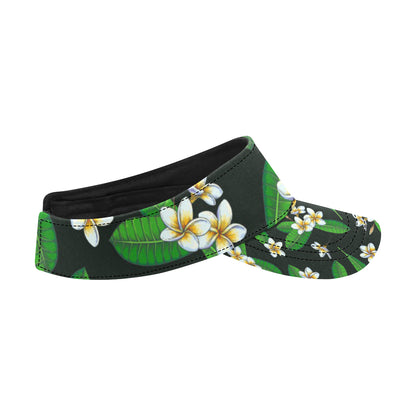 White Plumeria Pattern Print Design PM023 Unisex Sun Visor