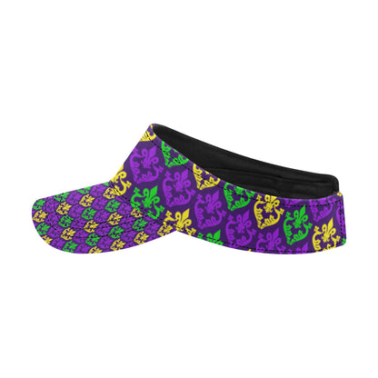 Mardi Gras Pattern Print Design 02 Unisex Sun Visor