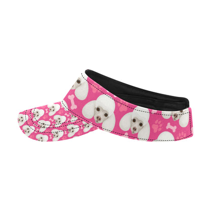Poodle Pattern Print Design A04 Unisex Sun Visor