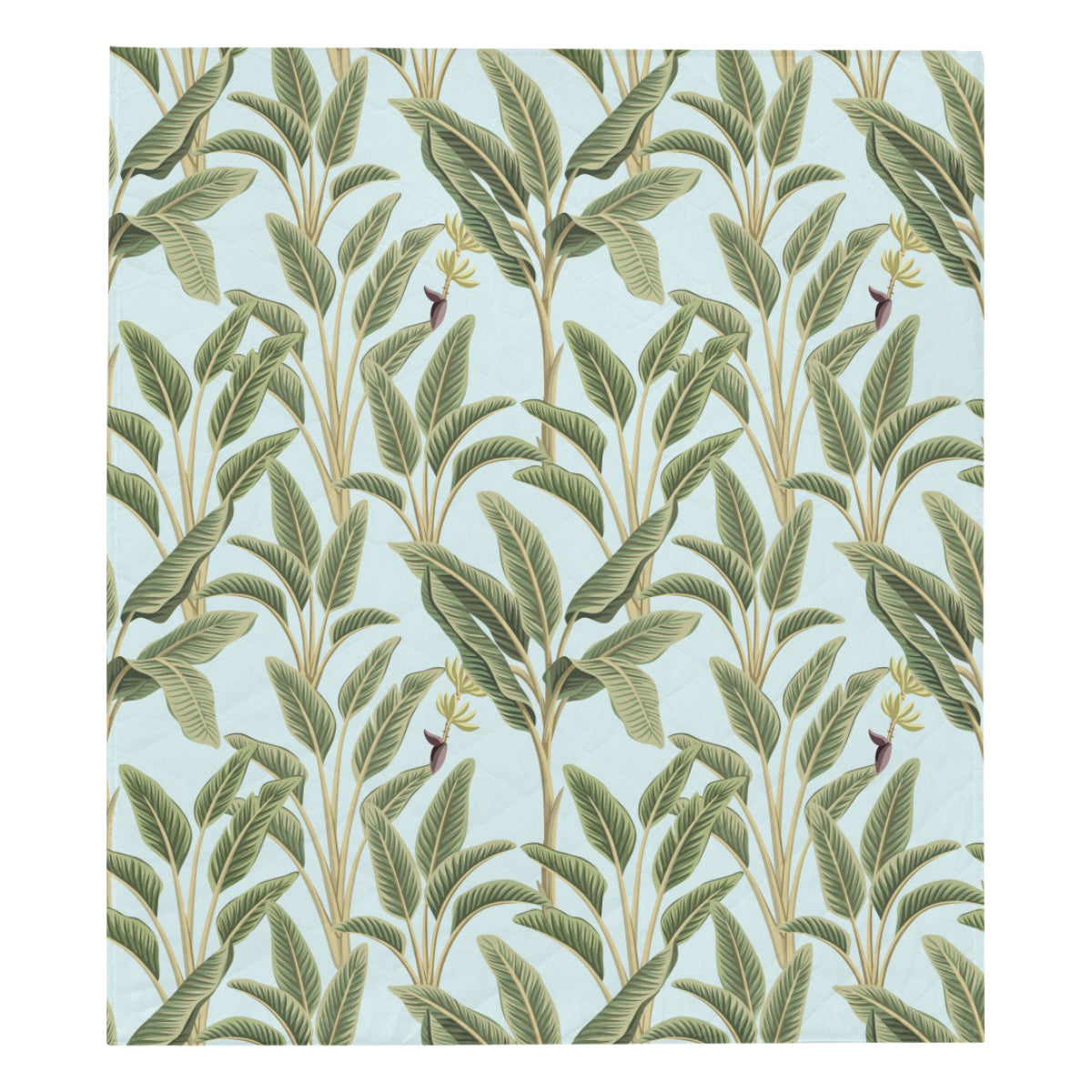 Banana Leaf Pattern Print Design BL03 Premium Quilt