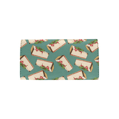 Cheesecake Pattern Print Design CK02 Women's Trifold Wallet