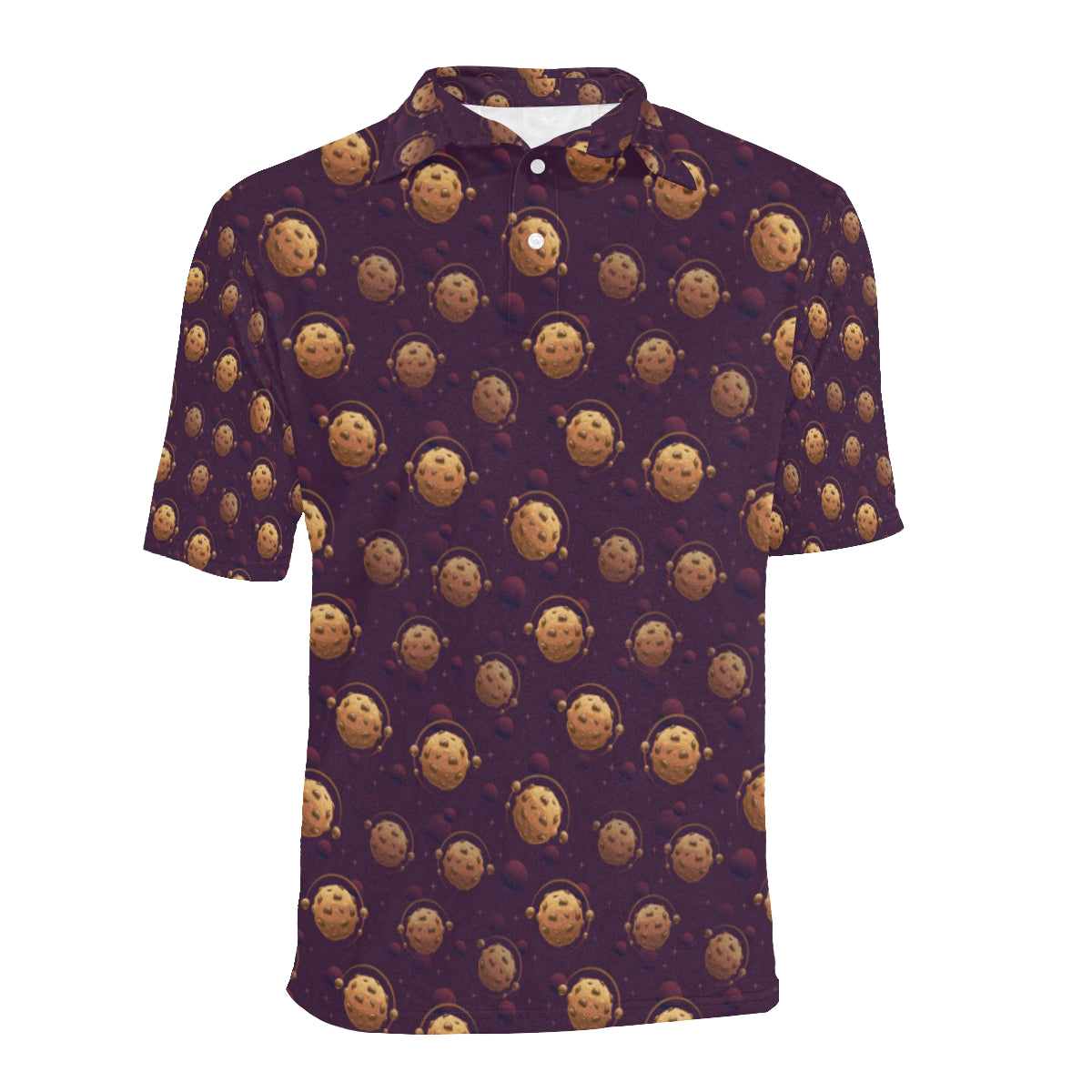 Cookie Pattern Print Design 03 Men Polo Shirt