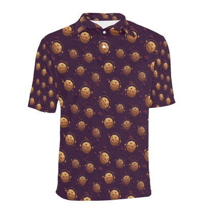 Cookie Pattern Print Design 03 Men Polo Shirt