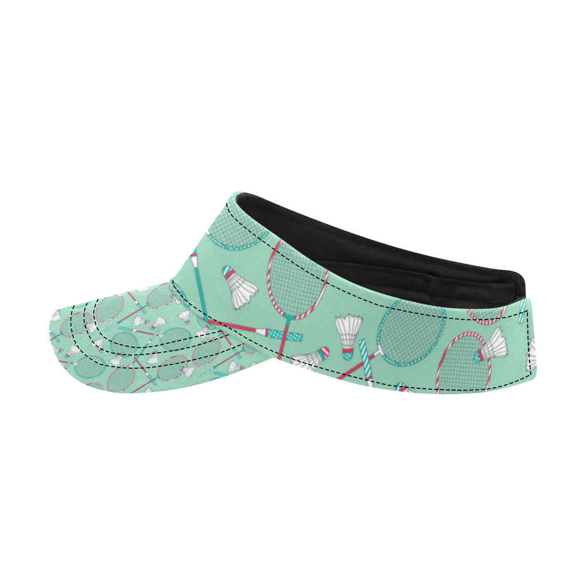 Badminton Pattern Print Design 05 Unisex Sun Visor