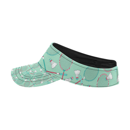 Badminton Pattern Print Design 05 Unisex Sun Visor