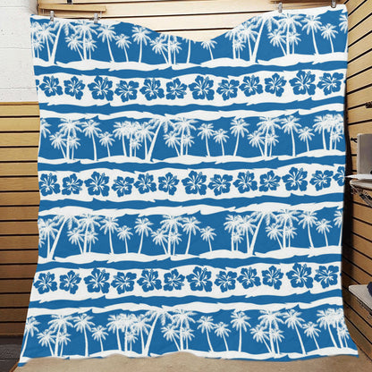 Hawaiian Themed Pattern Print Design H021 Premium Quilt