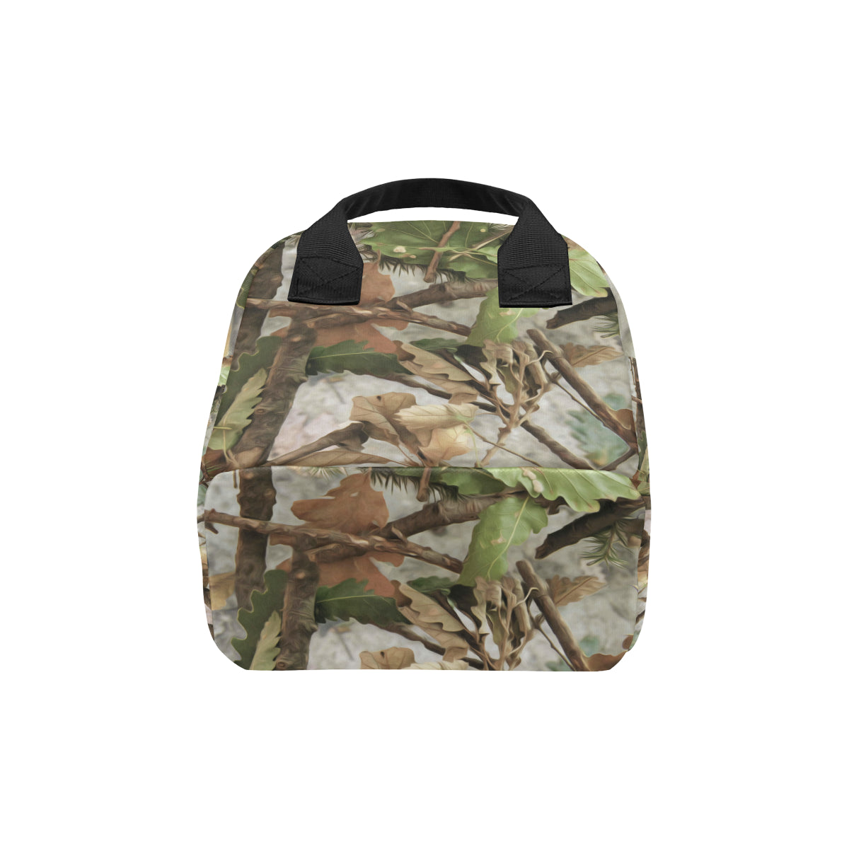 Camo Realistic Tree Forest Print Insulated Lunch Bag