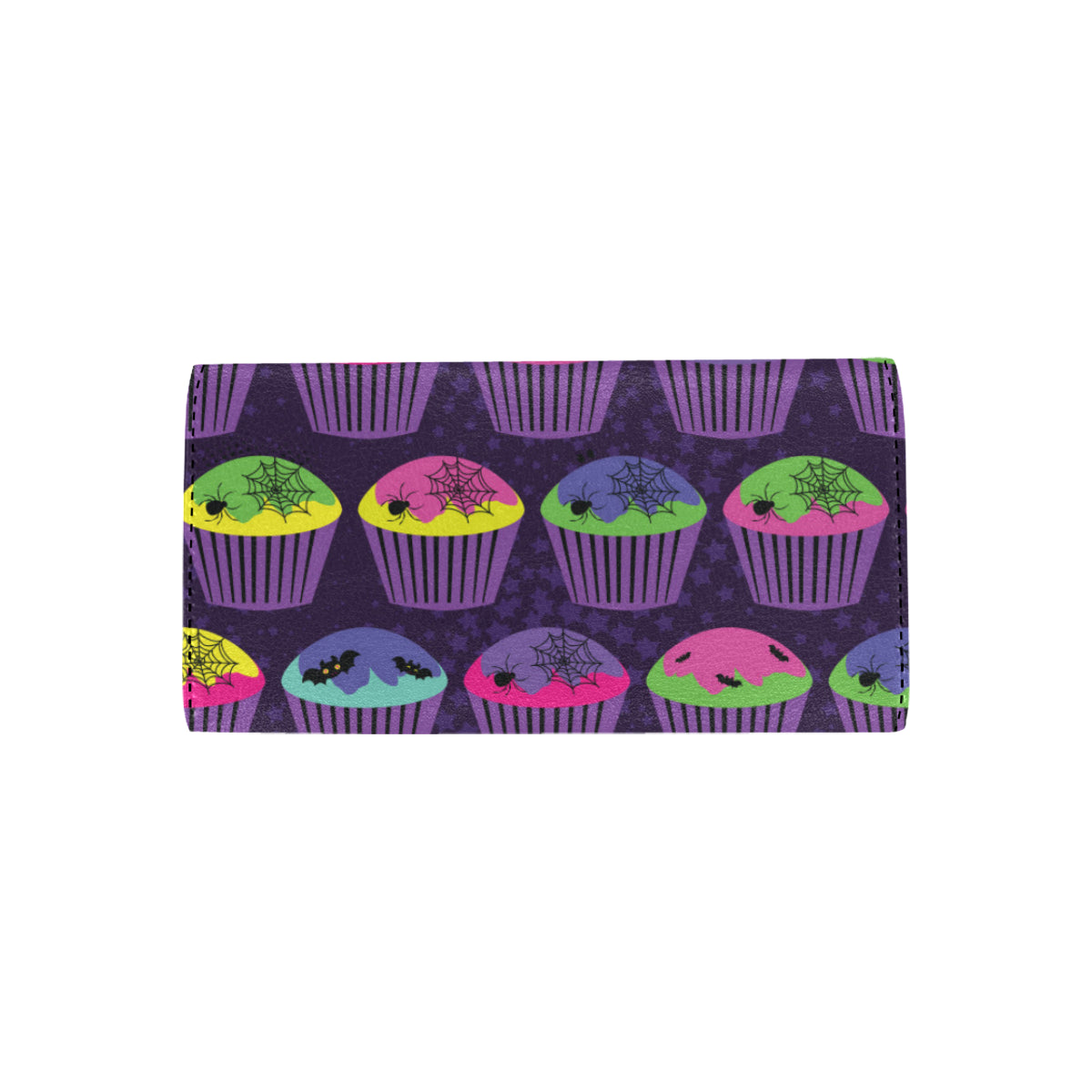 CupCake Halloween Women's Trifold Wallet
