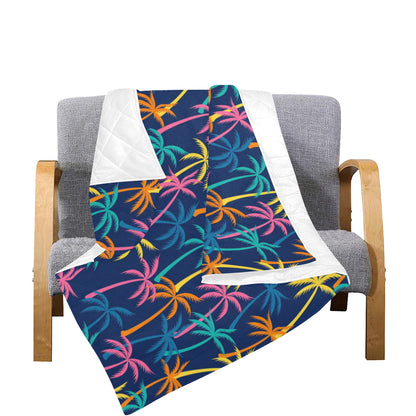 Palm Tree Pattern Print Design PT013 Premium Quilt