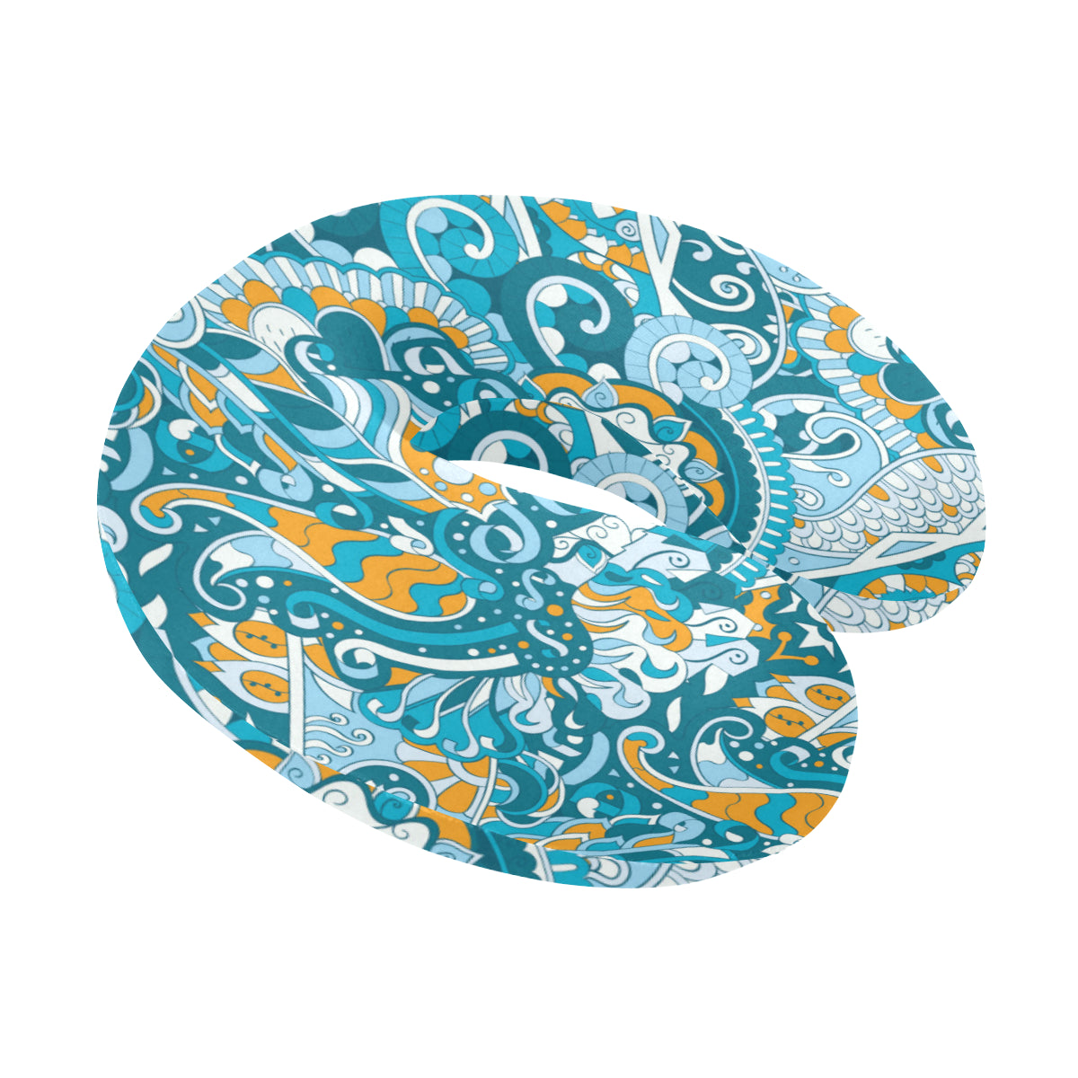 Funky Retro Pattern Print Design A03 U-Shaped Travel Neck Pillow