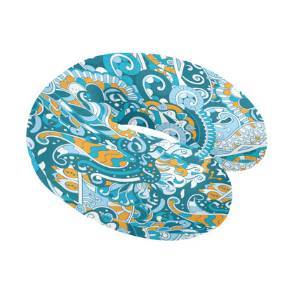 Funky Retro Pattern Print Design A03 U-Shaped Travel Neck Pillow