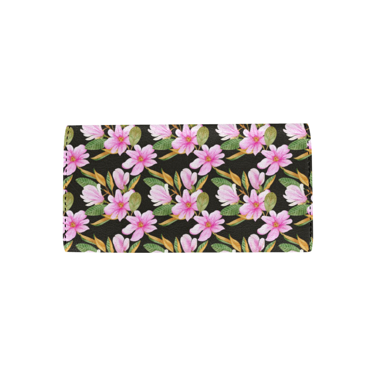 Magnolia Pattern Print Design MAG08 Women's Trifold Wallet