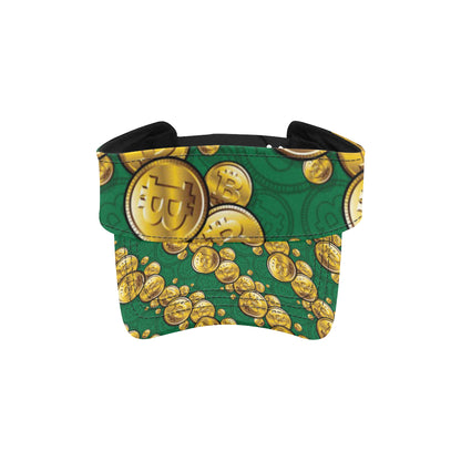Bitcoin Pattern Print Design DO02 Unisex Sun Visor