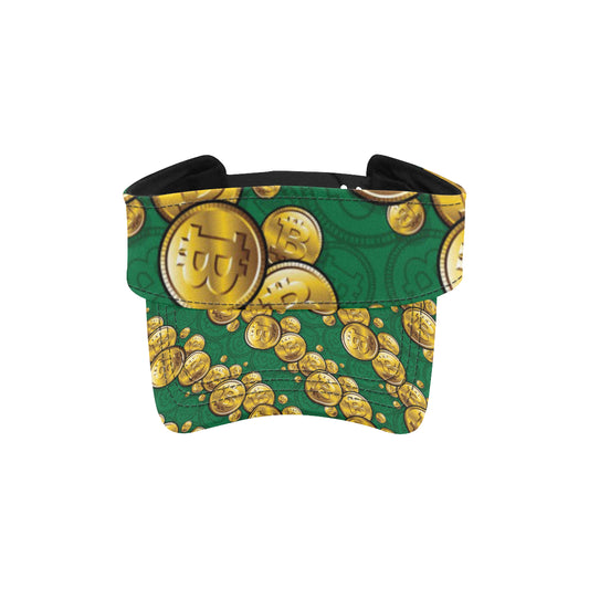 Bitcoin Pattern Print Design DO02 Unisex Sun Visor