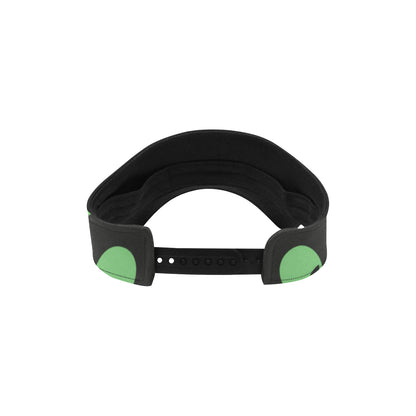 Alien Green Neon Pattern Print Design 01 Unisex Sun Visor