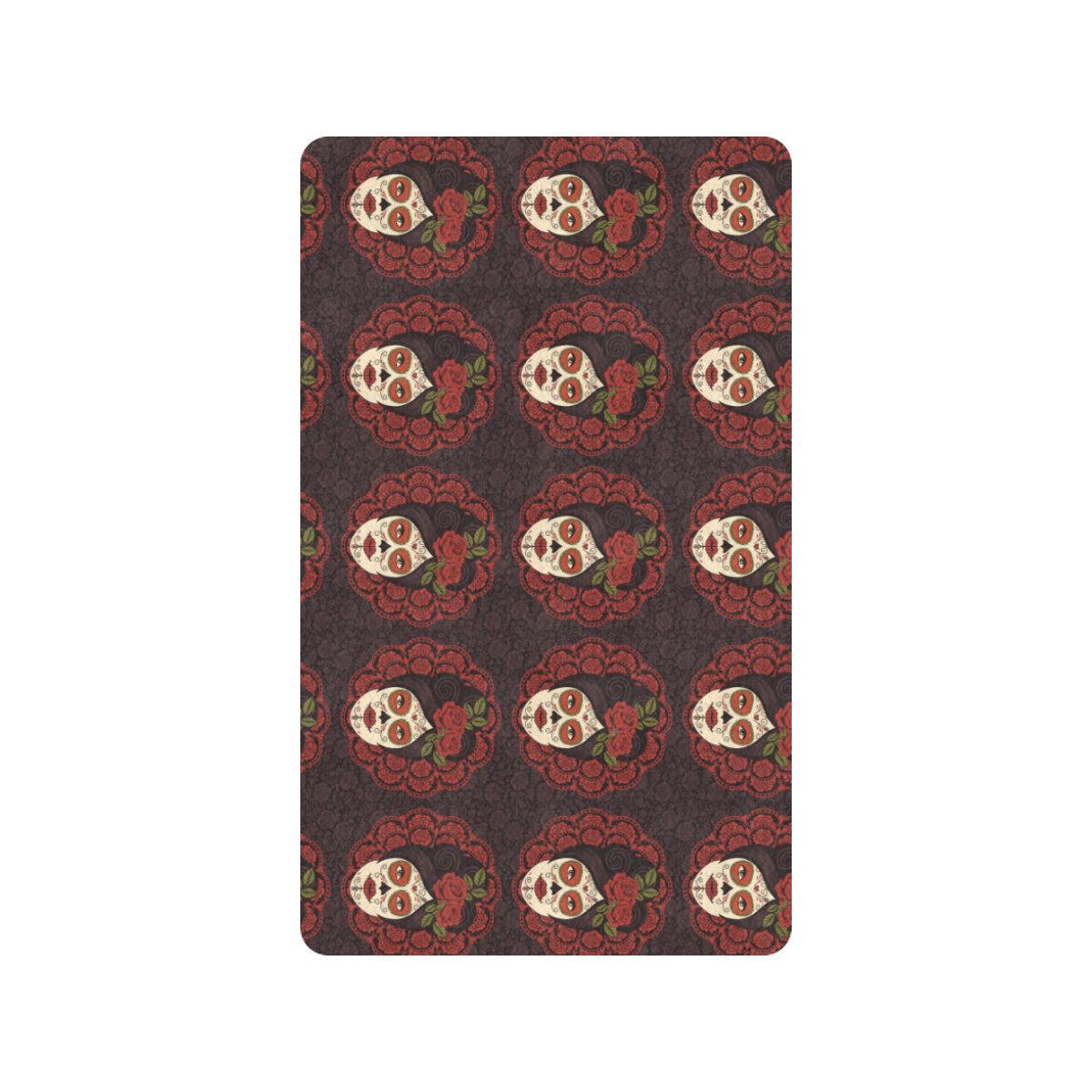 Day of the Dead Mexican Girl Rubber Doormat
