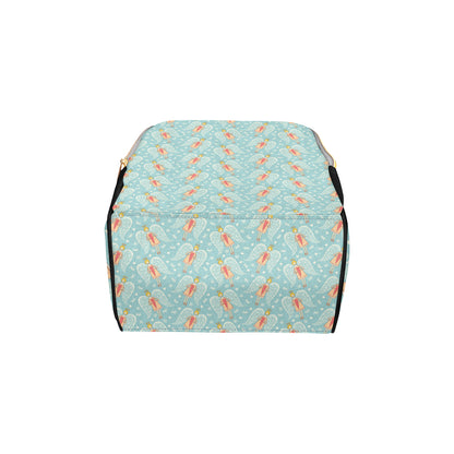 Angel Pattern Print Design 01 Diaper Bag Backpack
