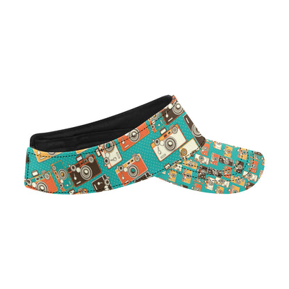 Camera Pattern Print Design 02 Unisex Sun Visor