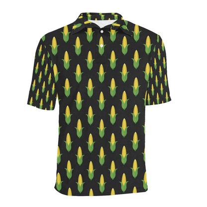 Corn Pattern Print Design 05 Men Polo Shirt