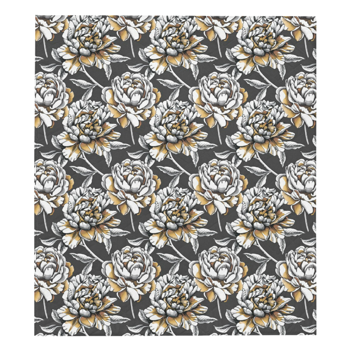 Peony Pattern Print Design PE06 Premium Quilt