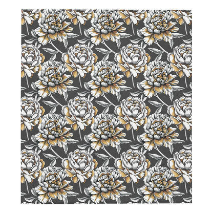 Peony Pattern Print Design PE06 Premium Quilt